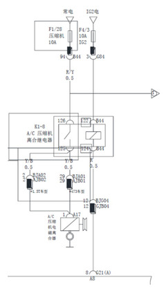 比亚迪元空调偶发性不制冷故障检修